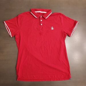 Original Penguin Polo Shirt ◇ Large ◇ Red & White